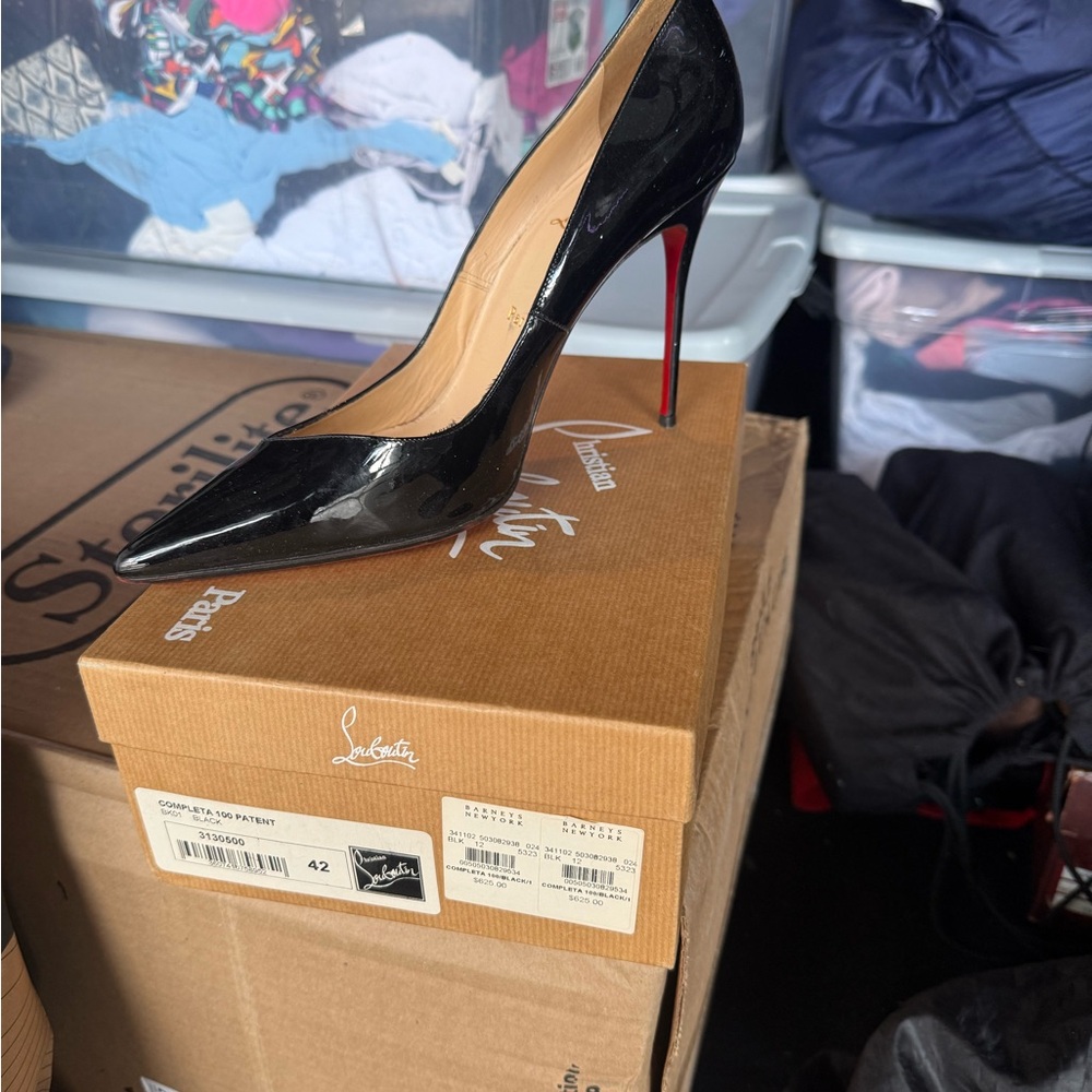Christian Louboutin Black Patent Leather Heels